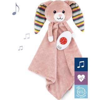 👉 Knuffeldoek roze meisjes baby's Knuffeldoekje Baby met Hartslag Huilsensor - Konijn Becky Meisje Kraamcadeau 703625108716