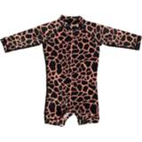 👉 Zwempak jongens baby's meisjes UV Baby Zwempakje met Lange Mouwen - Spotted Moray Vissenprint 7436908712739 7436908712722