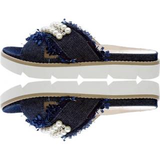 👉 Slippers vrouwen blauw Flip flops