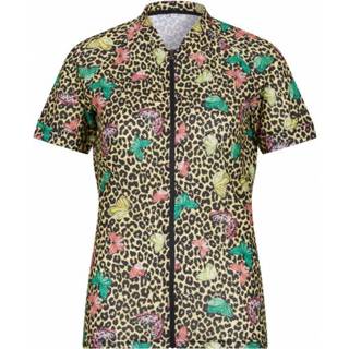 👉 Fietsshirt 52 vrouwen grijs beige Gonso - Women's Fernanda maat 52, grijs/beige 4050772272712