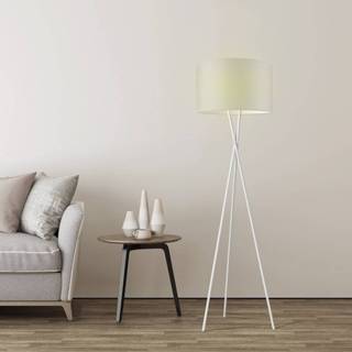 👉 Vloerlamp wit metaal rond basic binnen Home sweet Legs - 8718808109482