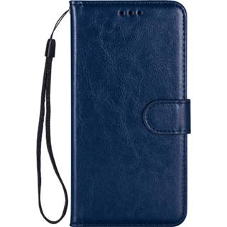 Portemonnee leer blauw IPhone 11 Pro Max Hoesje - Book Case Wallet Apple Midnight Blue/Blauw 8720364950644