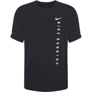 👉 Mannen l zwart Nike Miller Run Division heren hardloopshirt