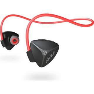 👉 Bluetooth headset zwart rood stuks active hardlopen Avanca D1 - Black/Red 8719323911819