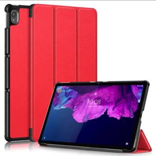 👉 Book rood Smart Tri-Fold Lenovo Tab P11 Hoes - 8720329415706