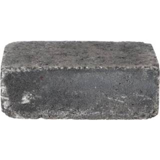 Trommelsteen antraciet male Decor beton 21x14x7cm 8711434365239