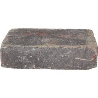 👉 Trommelsteen rood zwart male Decor beton rood-zwart 28x14x7cm 8711434365277