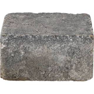 👉 Trommelsteen grijs zwart male Decor beton grijs-zwart 14x14x7cm 8711434378413