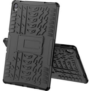 👉 Zwart extreem hoesje Lenovo Tab P11 Hoes Rugged Hybrid Case 8720329576605