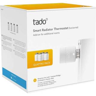 👉 Radiatorknop Tado° Slimme - Quattro thermostaat 4 stuks 4260328611845