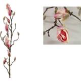 Roze Decostar kunst magnolia in knop kelsey 88 cm 8718317499319