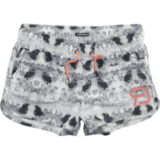 👉 R.E.D. by EMP - RED X CHIEMSEE - schwarz/weiße Batik Shorts - Zwembroek - Vrouwen - wit zwart