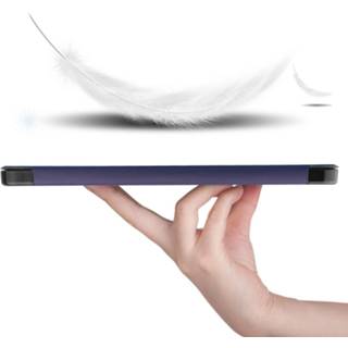 👉 Pencil active rood IPad Air 2020 hoes - 10.9 inch Tri-Fold Book Case met Apple Houder 8719793113447
