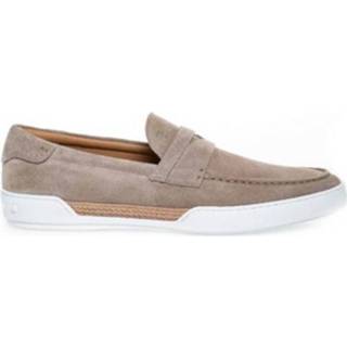 👉 Moccasins male beige Riviera - Nubuck with decorative placket