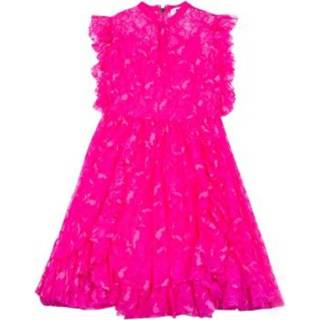 👉 Sleeveless vrouwen roze ruffle dress