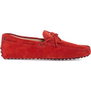 👉 Moccasins vrouwen rood Mocassins avec lacets décoratifs