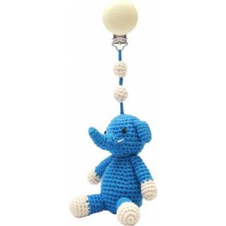 👉 Kinderwagen blauw jongens kinderen Nature Zoo of Denmark gehaakte - olifant, donkerblauw 5713194601605