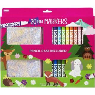 👉 Etui meisjes Haza Original mini-markers met glitter 21-delig 7312460103539
