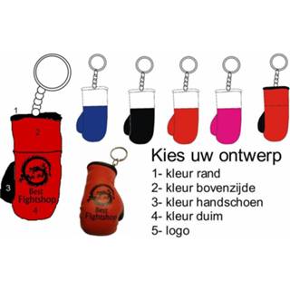 Bokshandschoenen Best Fightshop Bokshandschoen sleutelhanger bedrukken 8435204710516