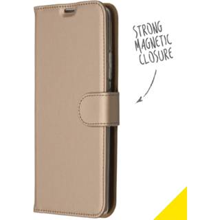 👉 Portemonnee goud kunstleer unicolor unisex Wallet Softcase Booktype voor de Samsung Galaxy S10 Lite - 8719295283693