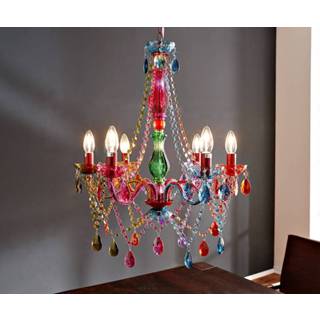 👉 Kroonluchter DELIFE Gypsy 55 cm sterlicht-multi-rainbow gekleurd 4025321646009