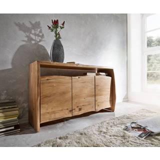 👉 Dressoir DELIFE Live-Edge acacia natuur 145 cm 3 deuren 4250809365923