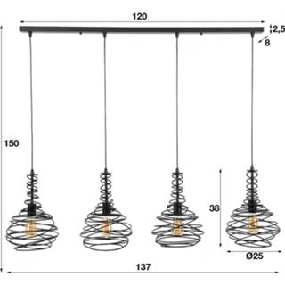 👉 Design hanglamp active wandschakelaar Raw Industrial a++ zwart metaal Meer Philip 4L 7432233266268