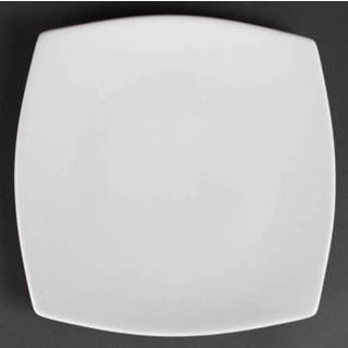 👉 Bord wit Olympia Whiteware vierkante borden met afgeronde hoeken 30,5cm - 6 5050984177507 5050984001154 5050984001161