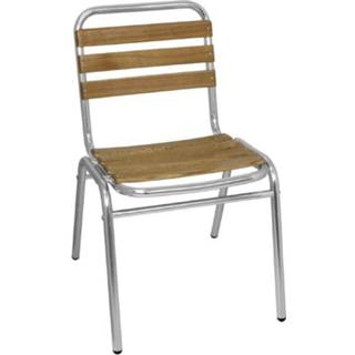 👉 Stoel aluminium Bolero en essenhouten stoelen - 4 5050984386299
