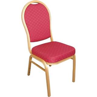 👉 Rood Bolero banketstoel met ovale rug (4 stuks) - 4 5050984091506