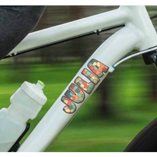 Fiets nederlands stickers Tekening gepersonaliseerde naam