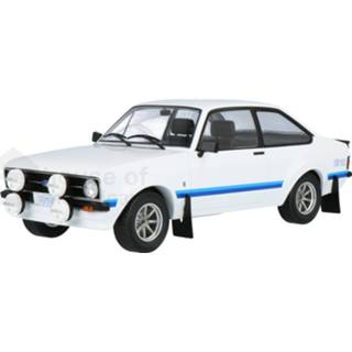 👉 Modelauto IXO wit Die-Cast Ford Escort MKII RS 1800 - schaal 1:18 4895102325610