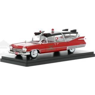 👉 Modelauto neo rood resin Cadillac Superior - schaal 1:43 4052176759936