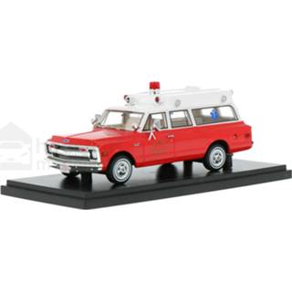 👉 Modelauto neo rood resin Chevrolet Suburban - schaal 1:43 4052176795279