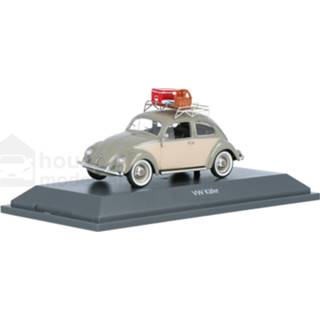 👉 Modelauto schuco grijs Die-Cast Volkswagen Kever Ovali 