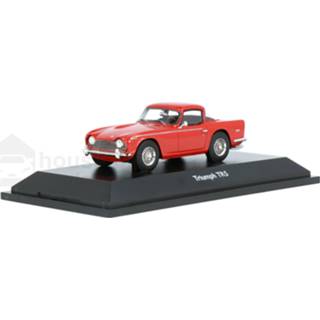 👉 Modelauto Schuco Pro.R43 rood resin Triumph TR5 - schaal 1:43 4007864006724