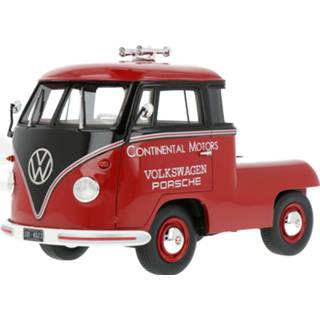 👉 Modelauto Schuco Pro.R18 zilver resin Volkswagen T1b Renntransporter - schaal 1:18 4007864023424