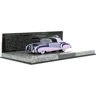 👉 Modelauto ichamps purper Die-Cast Cadillac Series 62 Saoutchik Cabriolet - schaal 1:43 4012138124509