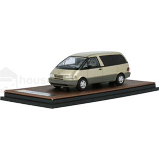 👉 Modelauto glm Opal Beige Pearl resin Toyota Previa - schaal 1:43