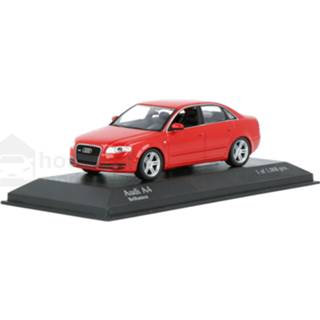 👉 Modelauto ichamps rood Die-Cast Audi A4 Limousine - schaal 1:43 4012138014183