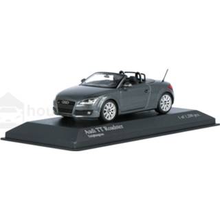 👉 Modelauto ichamps grey metallic resin Audi TT Roadster - schaal 1:43 4012138079090