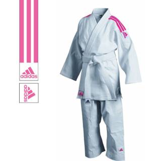 👉 Judopak wit roze Adidas J350 Club Wit/Roze 1 3662513095910