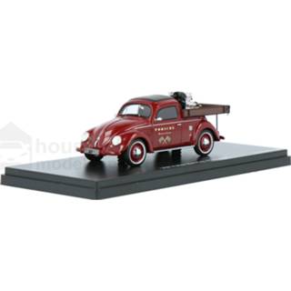 👉 Modelauto Schuco Pro.R43 rood resin Volkswagen Kever Beutler Pritsche - schaal 1:43 4007864088942