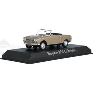 👉 Modelauto norev beige metallic Die-Cast Peugeot 204 cabriolet - schaal 1:43 3551094724435