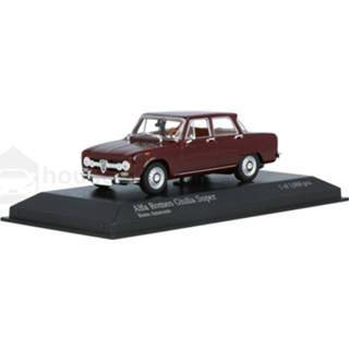 👉 Modelauto ichamps Rosso Amaranto Die-Cast Alfa Romeo Giulia Super - schaal 1:43 4012138115279