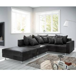 👉 Hoekbank antraciet DELIFE Clovis antieke look modulaire hocker armleuning rechts 4250809390574