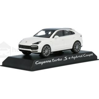 👉 Modelauto norev wit Die-Cast Porsche Cayenne Turbo S e-hybrid Coupé - schaal 1:43