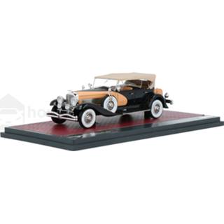 👉 Modelauto matrix blauw resin Duesenberg SJ J-562-2592 Dual Cowl Phaeton La Grande / Union (City Body Co. Closed - schaal 1:43 40406062004