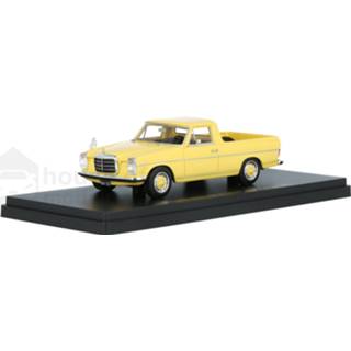 👉 Modelauto neo geel resin Mercedes-Benz Benz (w115) Pick-Up Argentina - schaal 1:43 4052176813577