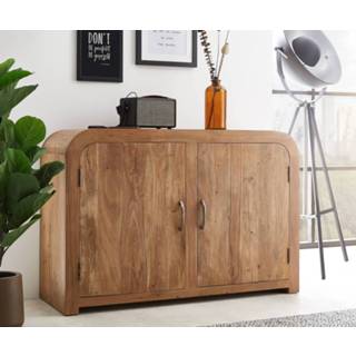 👉 Dressoir DELIFE Wally 120x42 cm natuur acacia 2 deuren 4251487171899